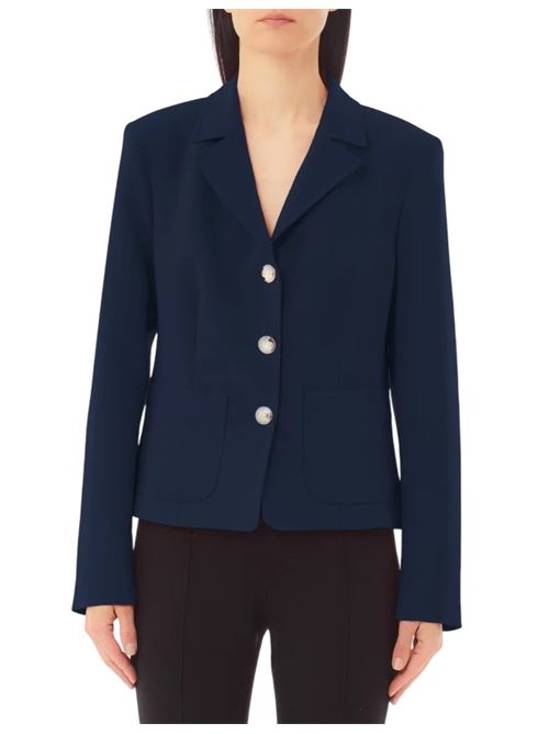 LIU JO BLUE DENIM CROPPED JACKET Liu Jo | CA5187 T2984.X0234